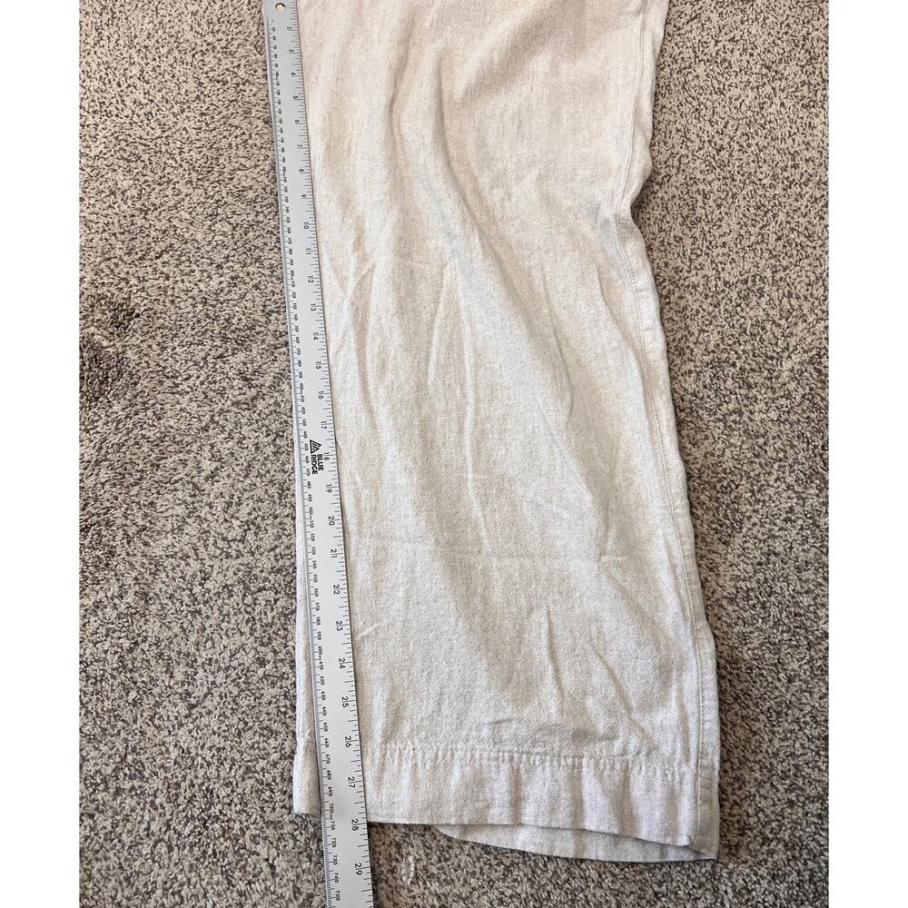 Old Navy Womens XL Coastal Minimalist Resortwear Vacation Linen Wide Leg Pants - Picture 10 of 11